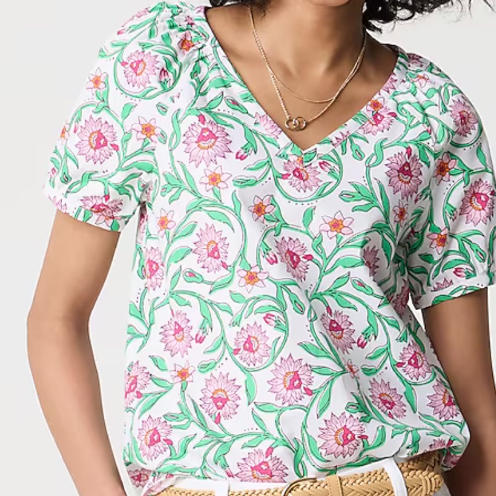 NWT J Crew Cotton poplin top